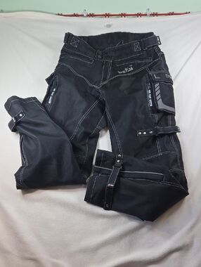 Defy Dual Sport Motorcycle Cargo Pants with Contrast Stitching